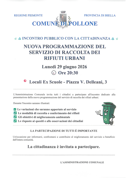 Incontro pubblico con la cittadinanza